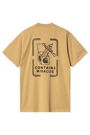 T-shirt Stamp in cotone giallo CARHARTT WIP | I03367023F